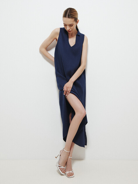 Женское платье MAISON DAVID, Артикул DRESS-2, синий | 3033219. Ракурс 5