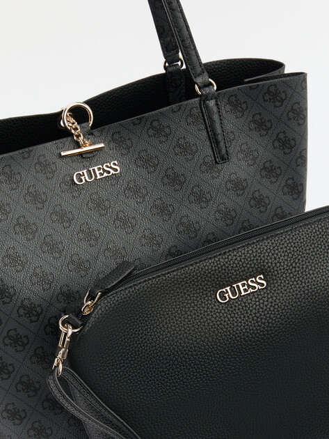 Женский тоут GUESS ALBY TOGGLE TOTE, Артикул HWSA7455230, темно-серый | 3033430. Ракурс 4