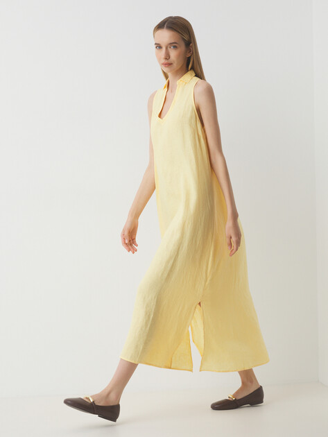 Женское платье MAISON DAVID, Артикул DRESS-2, светло-желтый | 3033636. Ракурс 5