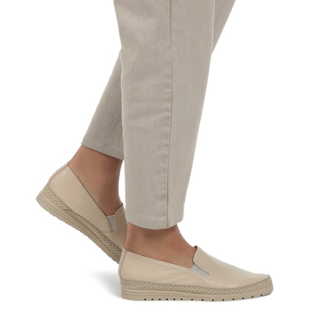 Женские слипоны CREATIVO SPAIN, Артикул 3606, светло-бежевый | 3057628. Ракурс 4