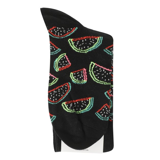 Женские носки HAPPY SOCKS, Артикул WATERMELON SOCK WAT01, черный | 3061969. Ракурс 2