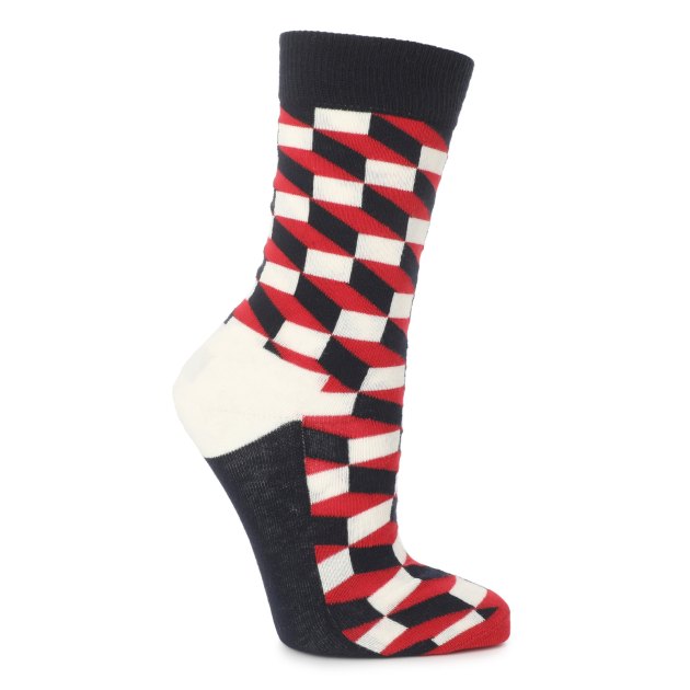 Женские носки 3 шт. HAPPY SOCKS, Артикул 3-PACK CLASSIC NAVY SOCKS GIFT SET XSTR08, мультицвет | 3062562. Ракурс 2