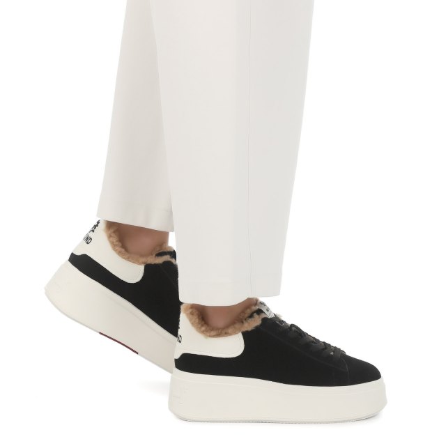 Женские кеды ASH, Артикул MOBY BE KIND FUR, черный | 3068183. Ракурс 4