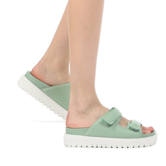 Женские шлепанцы TENDANCE, Артикул Y03, светло-зеленый | 3077623. Ракурс 4