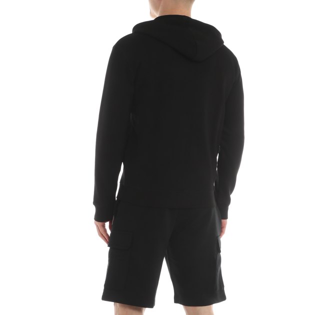 Мужская толстовка GUESS ALDWIN ZIP HOODED SWEATSHIRT, Артикул Z2YQ28KAIJ1, черный | 3079808. Ракурс 4