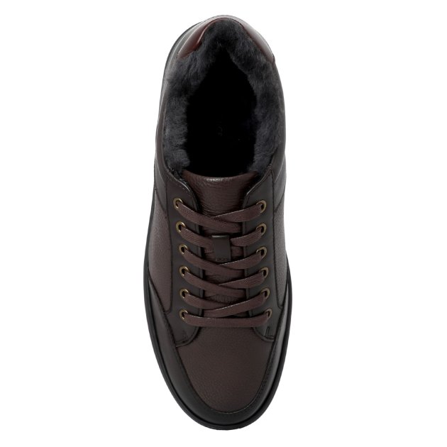 Мужские кеды TENDANCE, Артикул HS22051-3, темно-коричневый | 3134480. Ракурс 2