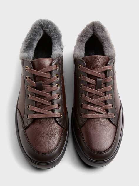Мужские кеды TENDANCE, Артикул HS22051-3, темно-коричневый | 3134480. Ракурс 5