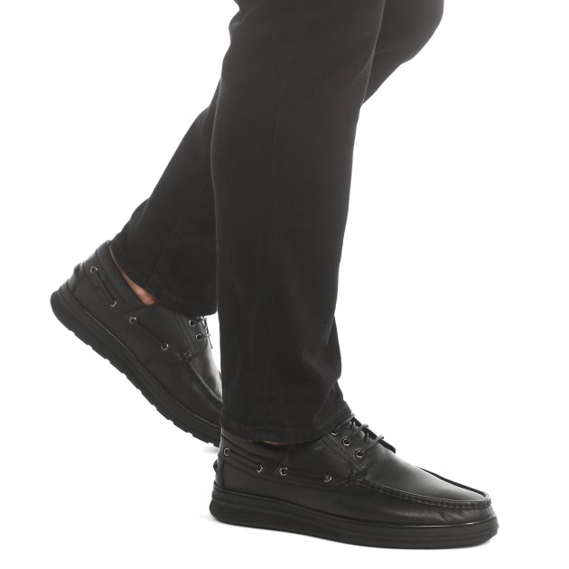 Мужские топсайдеры TENDANCE, Артикул TS22034-1, черный | 3134505. Ракурс 4