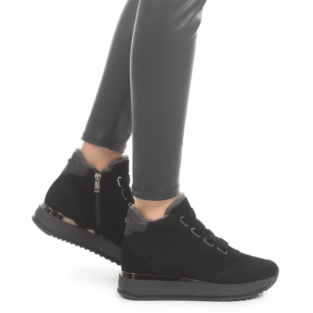 Женские высокие кроссовки KELTON OLIMPIA, Артикул AE0108, черный | 3140875. Ракурс 4