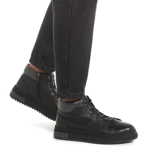 Мужские высокие кеды TENDANCE, Артикул 93892H-2, черный | 3150008. Ракурс 4