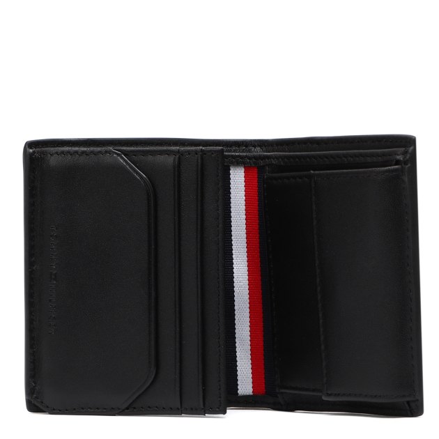 Мужское портмоне TOMMY HILFIGER BUSINESS LEATHER TRIFOLD, Артикул AM0AM10245, черный | 3154298. Ракурс 3