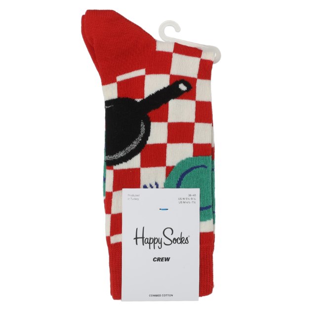 Женские носки HAPPY SOCKS, Артикул EARLY BIRD SOCK EBI01, красный | 3164289. Ракурс 2