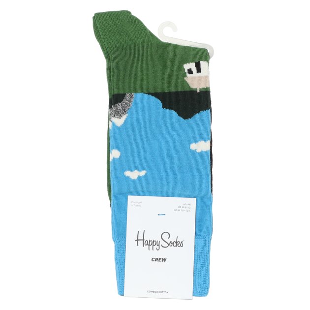 Носки HAPPY SOCKS, Артикул LITTLE HOUSE ON THE MOORLAND SOCK LHS01, зеленый | 3164314. Ракурс 2