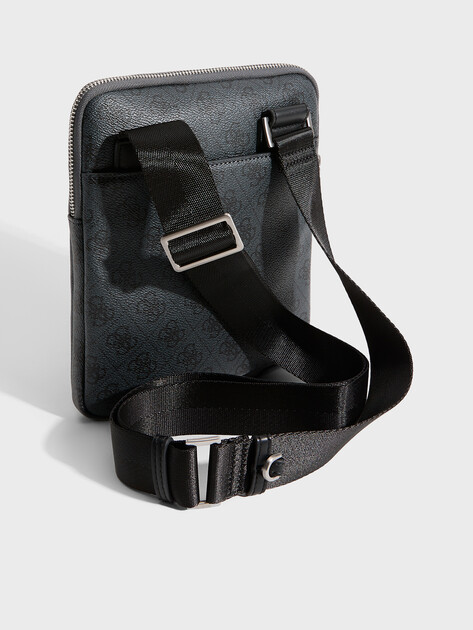 Мужская сумка  GUESS VEZZOLA SMART CROSSBODY FLAT, Артикул HMEVZLP2223, темно-серый | 3179083. Ракурс 4