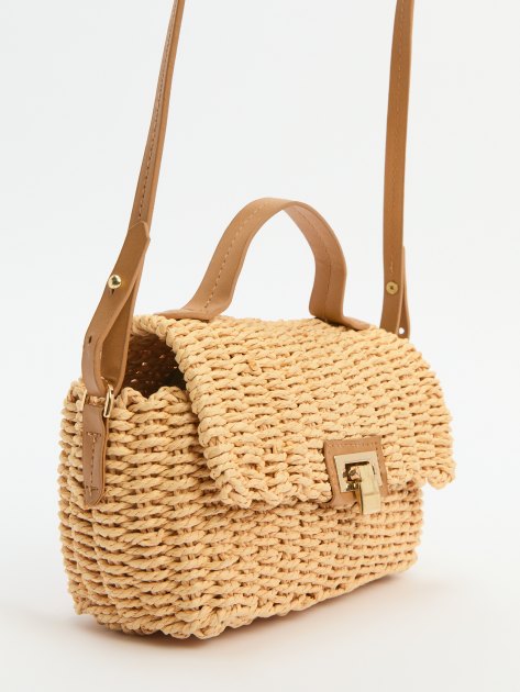 Сумка летняя с ручками TENDANCE, Артикул WL22-608, темно-бежевый | 3200979. Ракурс 3 Сумка летняя с ручками TENDANCE, Артикул WL22-608, темно-бежевый | 3200979. Ракурс 3