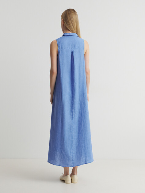 Женское платье MAISON DAVID, Артикул DRESS-2, фиолетово-голубой | 3210686. Ракурс 4