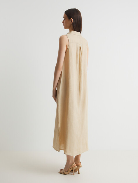 Женское платье MAISON DAVID, Артикул DRESS-2, светло-бежевый | 3210840. Ракурс 4