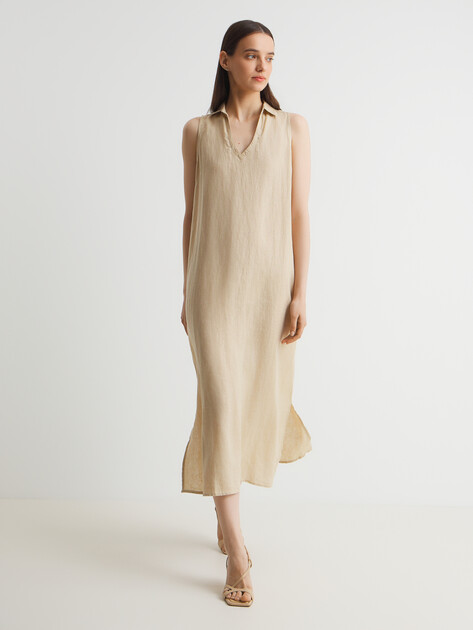 Женское платье MAISON DAVID, Артикул DRESS-2, светло-бежевый | 3210840. Ракурс 5