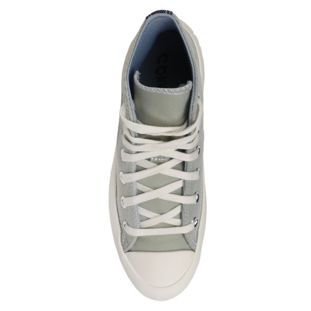 Женские высокие кеды CONVERSE CHUCK TAYLOR ALL STAR LUGGED 2.0, Артикул A03809, серо-зеленый | 3221178. Ракурс 2