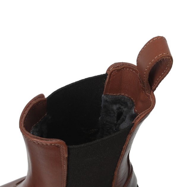 Женские челси GIANNI RENZI, Артикул GR908, красно-коричневый | 3233112. Ракурс 2