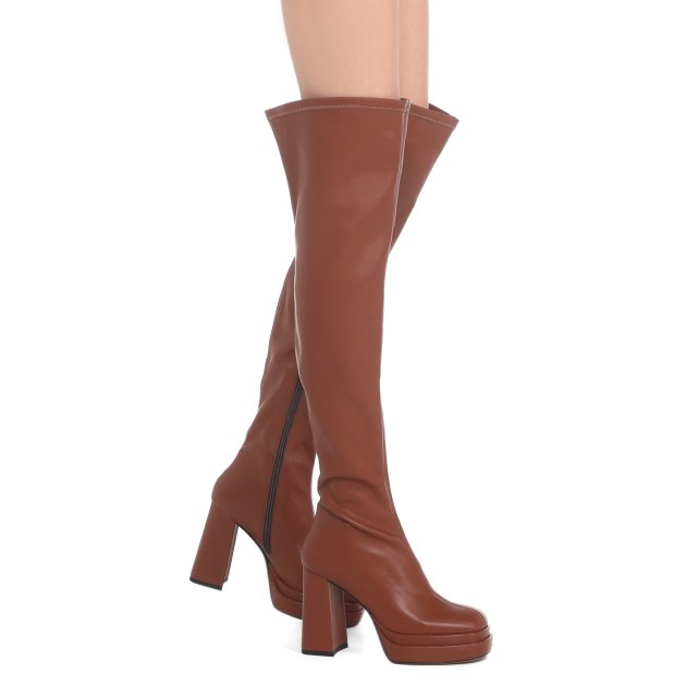 Ботфорты GIANNI RENZI, Артикул GR874, коричневый | 3233319. Ракурс 4