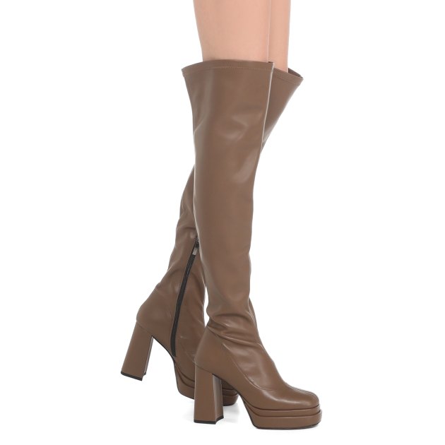 Ботфорты GIANNI RENZI, Артикул GR874, серо-коричневый | 3233322. Ракурс 4