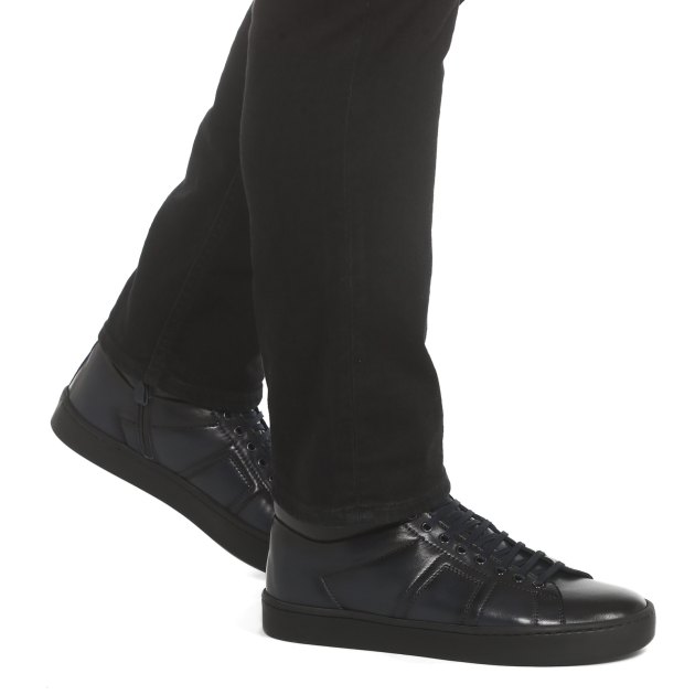 Мужские высокие кеды OFFICINE CREATIVE, Артикул KILIM/002, темно-синий | 3237665. Ракурс 4