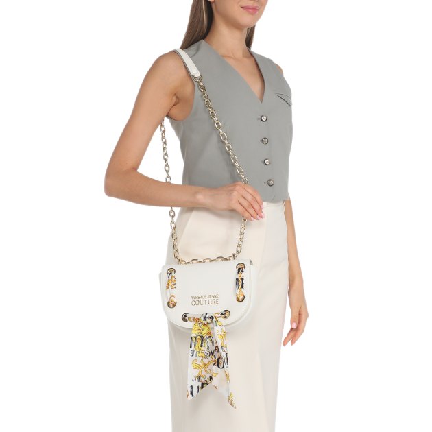 Кросс-боди VERSACE JEANS COUTURE THELMA CLASSIC, Артикул 74VA4BAC, белый | 3259731. Ракурс 6