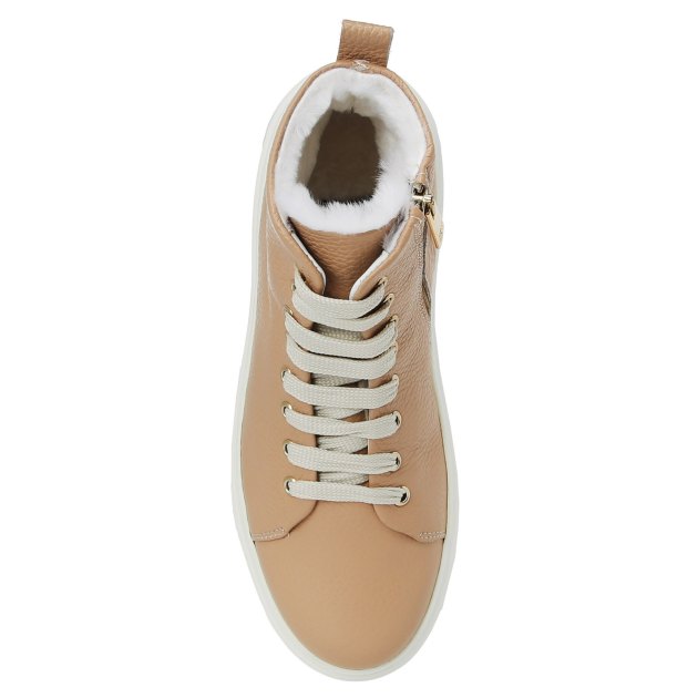 Женские высокие кеды DINO BIGIONI, Артикул DBW3064, бежевый | 3261545. Ракурс 2