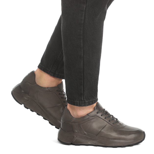 Мужские кроссовки MAISON DAVID, Артикул M-22637F-3, зеленовато-серый | 3266392. Ракурс 4