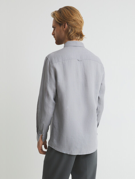 Мужская рубашка MAISON DAVID, Артикул SHIRT, нейтральный серый | 3267169. Ракурс 4 Мужская рубашка MAISON DAVID, Артикул SHIRT, нейтральный серый | 3267169. Ракурс 4