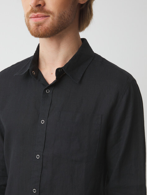 Мужская рубашка MAISON DAVID, Артикул SHIRT, черный | 3267176. Ракурс 3 Мужская рубашка MAISON DAVID, Артикул SHIRT, черный | 3267176. Ракурс 3