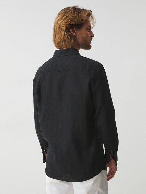 Мужская рубашка MAISON DAVID, Артикул SHIRT, черный | 3267176. Ракурс 5 Мужская рубашка MAISON DAVID, Артикул SHIRT, черный | 3267176. Ракурс 5