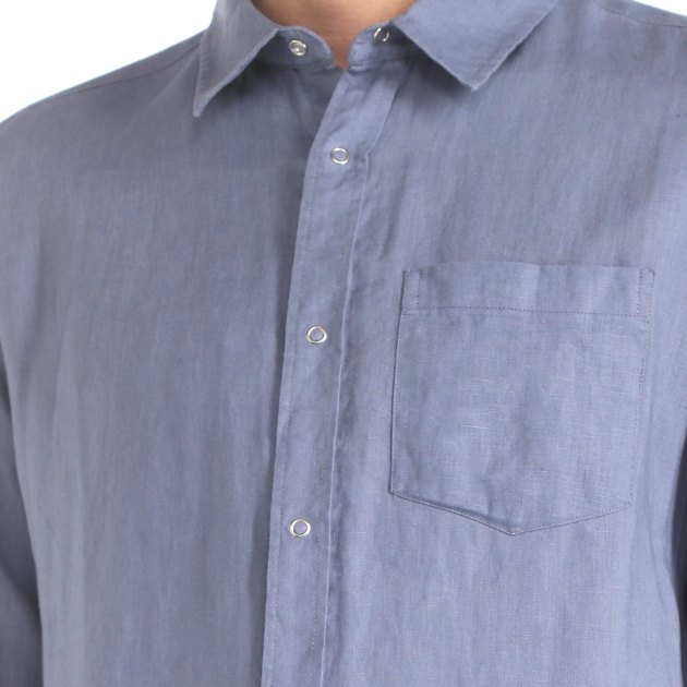 Мужская рубашка MAISON DAVID, Артикул SHIRT, серо-фиолетовый | 3267334. Ракурс 3