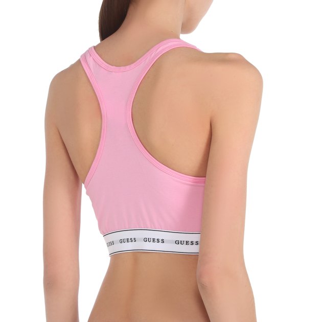 Женский топ GUESS CARRIE BRALETTE, Артикул O97C01KBBU1, розовый | 3275300. Ракурс 2