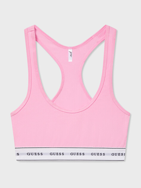 Женский топ GUESS CARRIE BRALETTE, Артикул O97C01KBBU1, розовый | 3275300. Ракурс 3