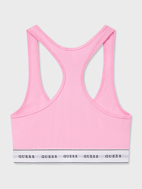 Женский топ GUESS CARRIE BRALETTE, Артикул O97C01KBBU1, розовый | 3275300. Ракурс 4