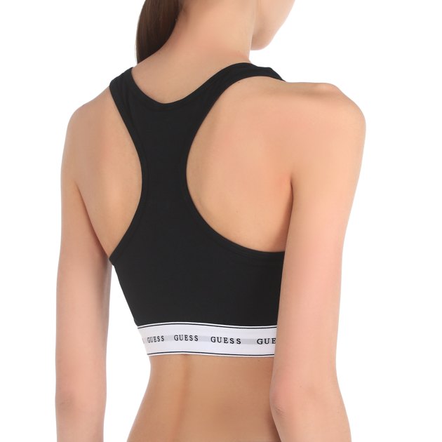 Женский топ GUESS CARRIE BRALETTE, Артикул O97C01KBBU1, черный | 3275305. Ракурс 2