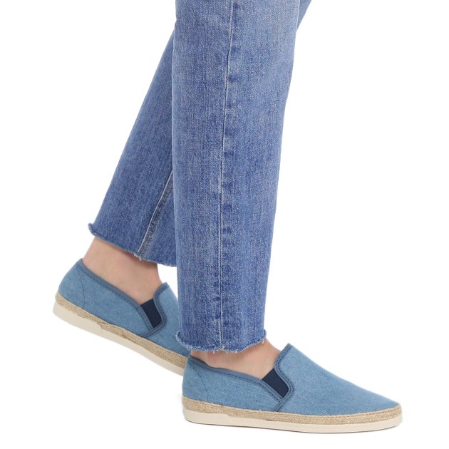 Женские слипоны из денима LOZOYA ENZINABAN, Артикул 9269 ENZINABAN, сине-голубой | 3284673. Ракурс 4