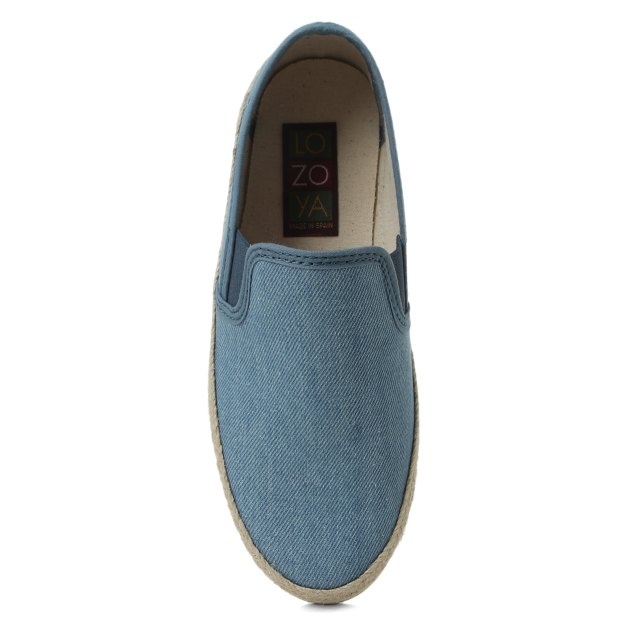 Женские слипоны из денима LOZOYA ENZINABAN, Артикул 9269 ENZINABAN, сине-голубой | 3284673. Ракурс 2