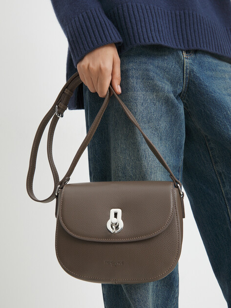 Кросс-боди TENDANCE, Артикул OU15298, серо-коричневый | 3285959. Ракурс 2