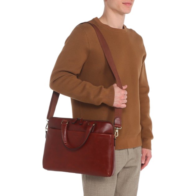 Мужская сумка для ноутбука TENDANCE, Артикул OU15404, коричневый | 3286057. Ракурс 7