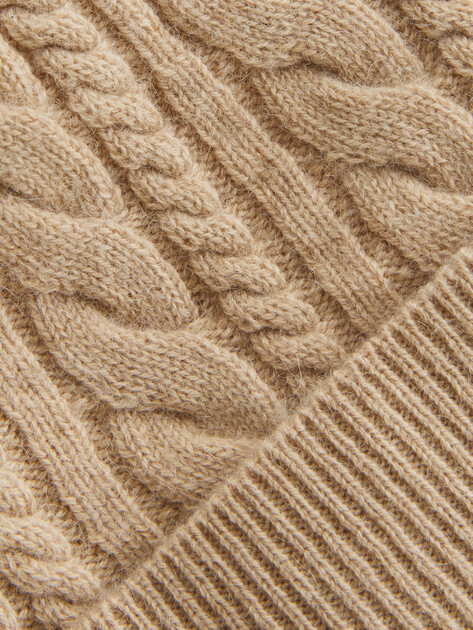 Женская шапка MAISON DAVID Camel hair hat, Артикул CKHJHMZ, светло-бежевый | 3296992. Ракурс 3