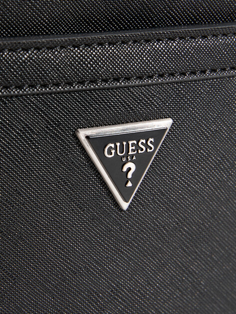 Мужская сумка  GUESS CERTOSA SFFN SMRT XBODY FLAT, Артикул HMECSAP3123, черный | 3319960. Ракурс 3