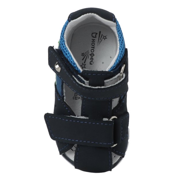 Детские сандалии КОТОФЕЙ, Артикул 022128-22, темно-синий | 3324401. Ракурс 2