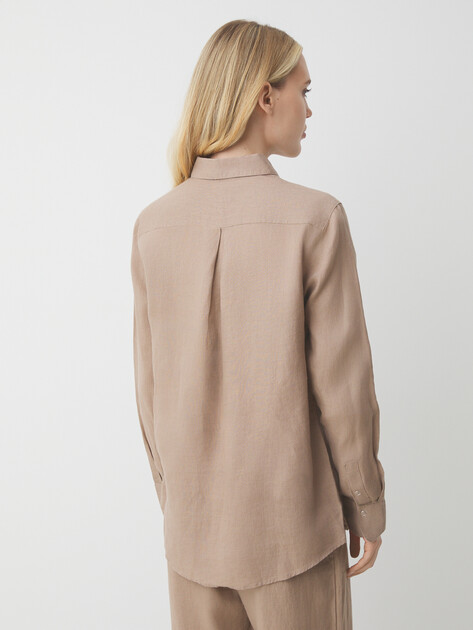 Женская рубашка MAISON DAVID, Артикул ML2109, темно-бежевый | 3326057. Ракурс 4