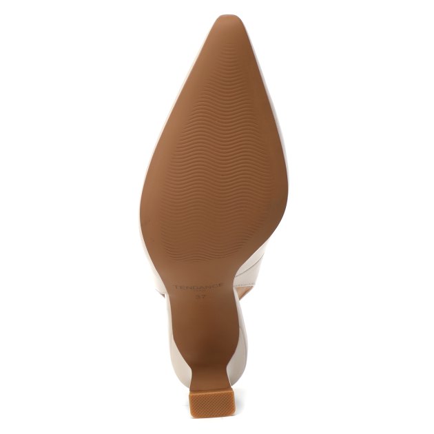 Женские туфли с открытой пяткой (слинг-бэк) TENDANCE, Артикул CLF188-04, светло-бежевый | 3339908. Ракурс 3