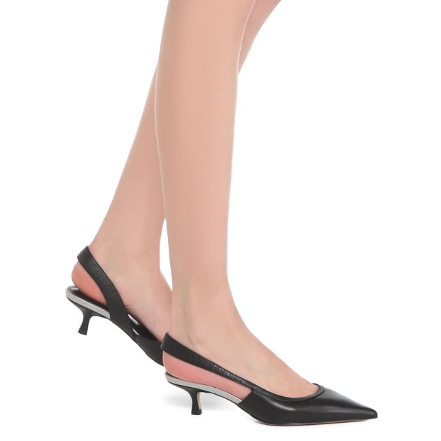 Женские туфли с открытой пяткой (слинг-бэк) TENDANCE, Артикул BS668-2417, черный | 3351109. Ракурс 4