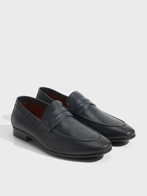 Мужские лоферы TENDANCE 650, Артикул RS650-101C, темно-синий | 3352136. Ракурс 3
