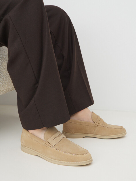 Мужские лоферы TENDANCE 2155A, Артикул RS2155A-8, бежевый | 3352184. Ракурс 2